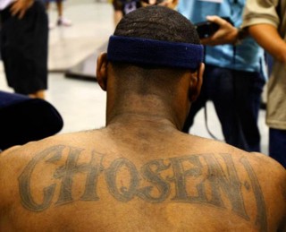 lebron james tattoos back of arm